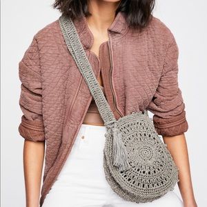 free people pink quilted jacket 🤍